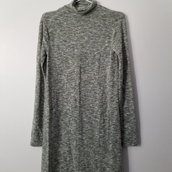Zara Mock Neck Long Sleeve Gray Dress size Small - Picture 6 of 9